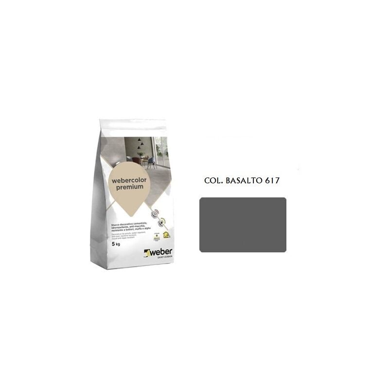 foto del prodotto weber color premium stucco col. basalto 607 kg.5