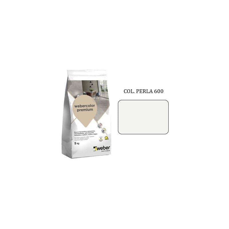 foto del prodotto weber saint gobain weber color premium stucco col. perla 600 kg.5