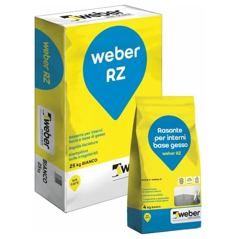 foto del prodotto weber saint gobain - weber rz rasante bianco sacco kg 4