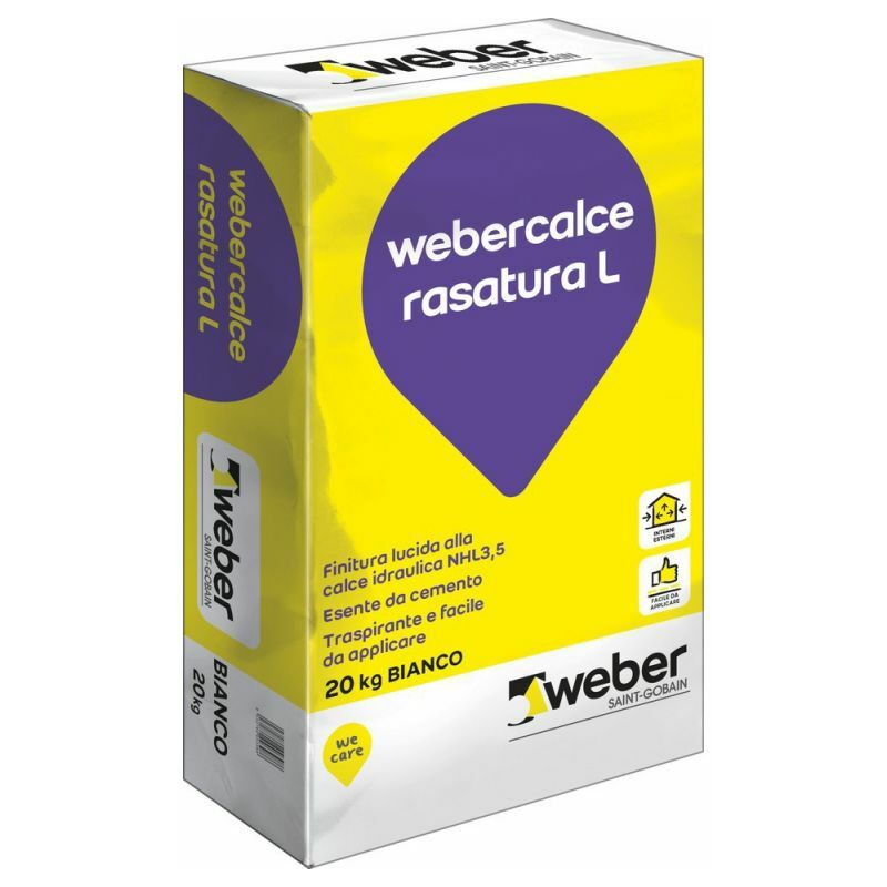 foto del prodotto weber saint gobain webercalce rasatura l bianco sacco kg 20