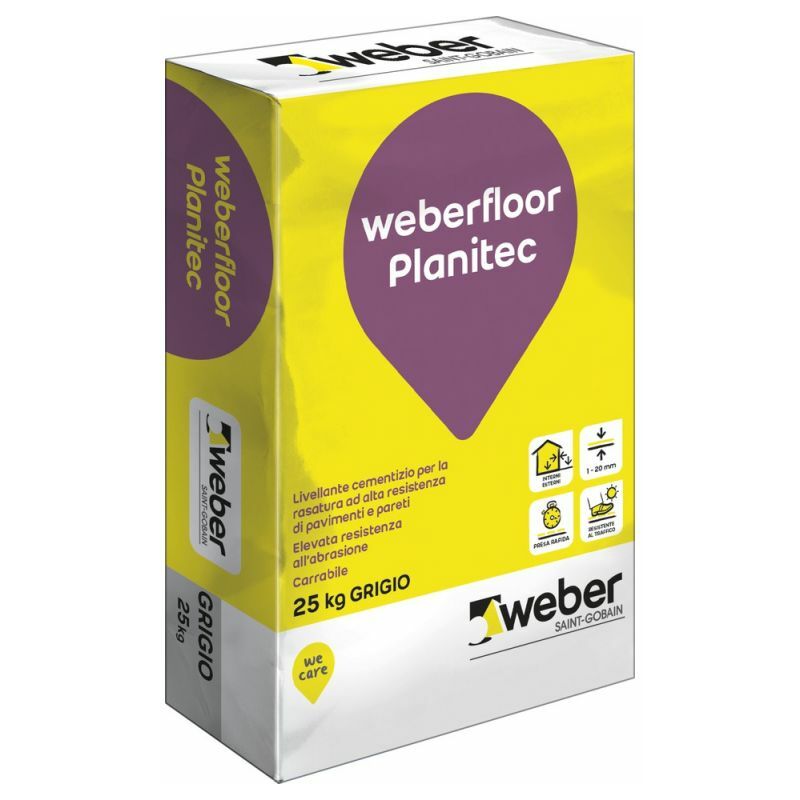 foto del prodotto weber saint gobain weberfloor planitec livellante cementizio sacco 25 kg a presa rapida