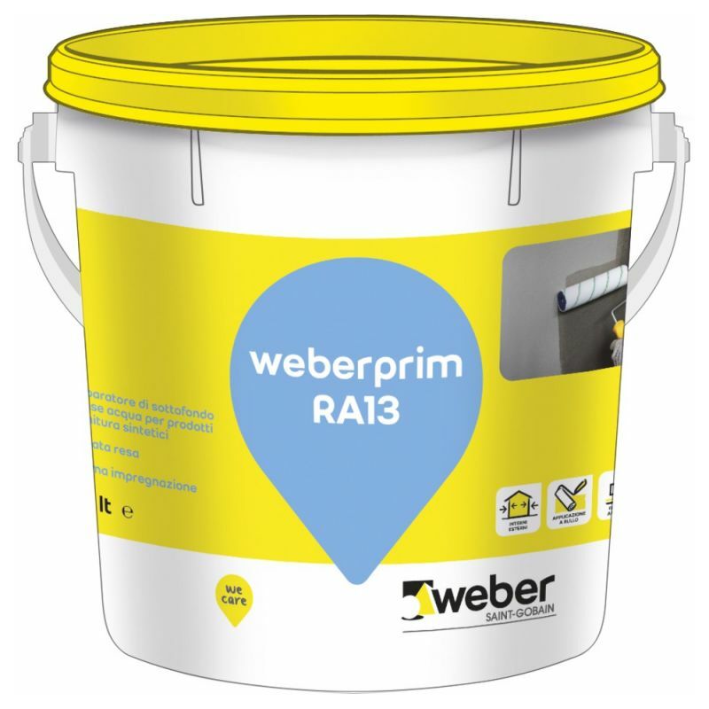 immagine 0 del prodotto weber saint gobain weberprim ra13 aggrappante incolore secchio lt 15