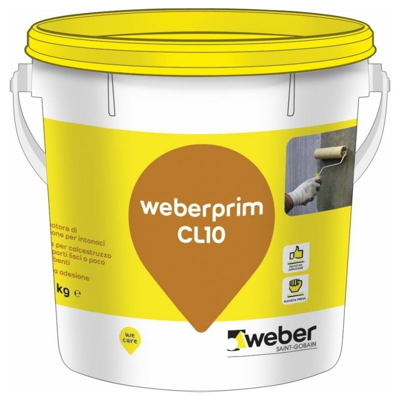 foto del prodotto weberprim cl10 aggrappante giallo secchio kg 5
