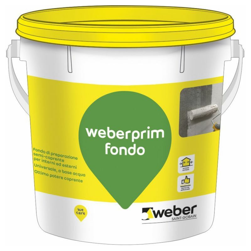 foto del prodotto weberprim fondo granello 0,3 bianco secchio lt 5