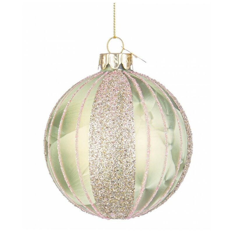foto del prodotto webmarketpoint 12x sfera vt chrystal verde vert d80