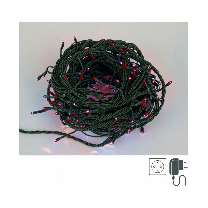 foto del prodotto webmarketpoint 8x catena 180 led rosso int est