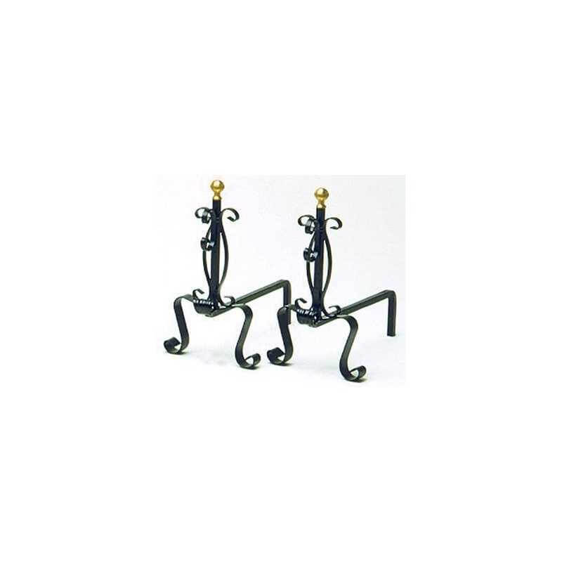 foto del prodotto webmarketpoint alari ferro battuto grande 23x41x40h