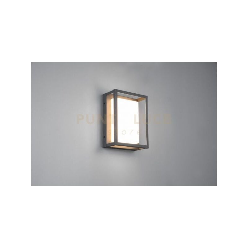 foto del prodotto webmarketpoint applique da esterno led, metallo, antracite, h24 cm, witham