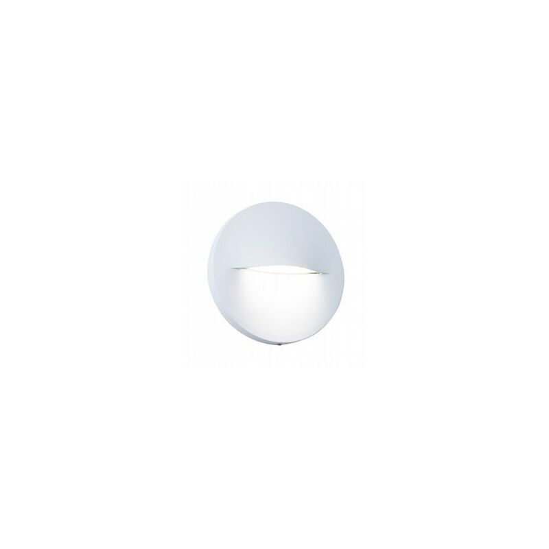foto del prodotto webmarketpoint applique tonda in alluminio pressofuso con diffusore satinato luce naturale grafite