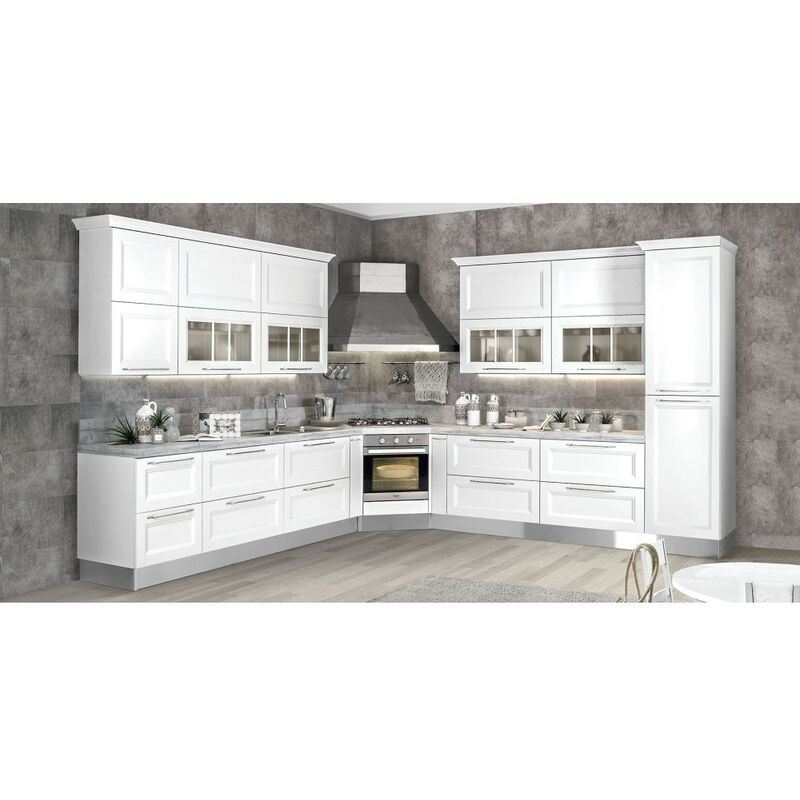 foto del prodotto webmarketpoint cappa aspirante angolo brooklyn in acciaio inox brunito cm 105x105