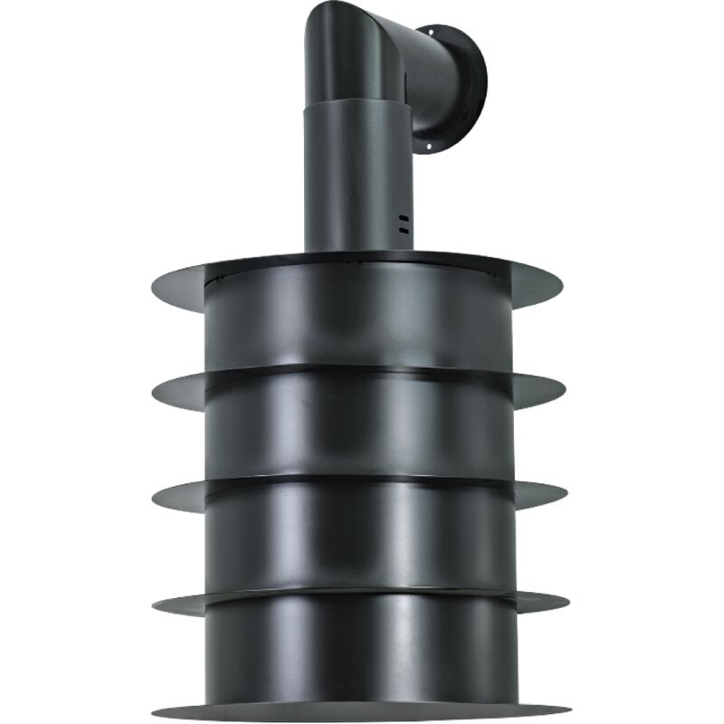 foto del prodotto webmarketpoint cappa aspirante urban style sat. in acciaio inox brunito cm 50