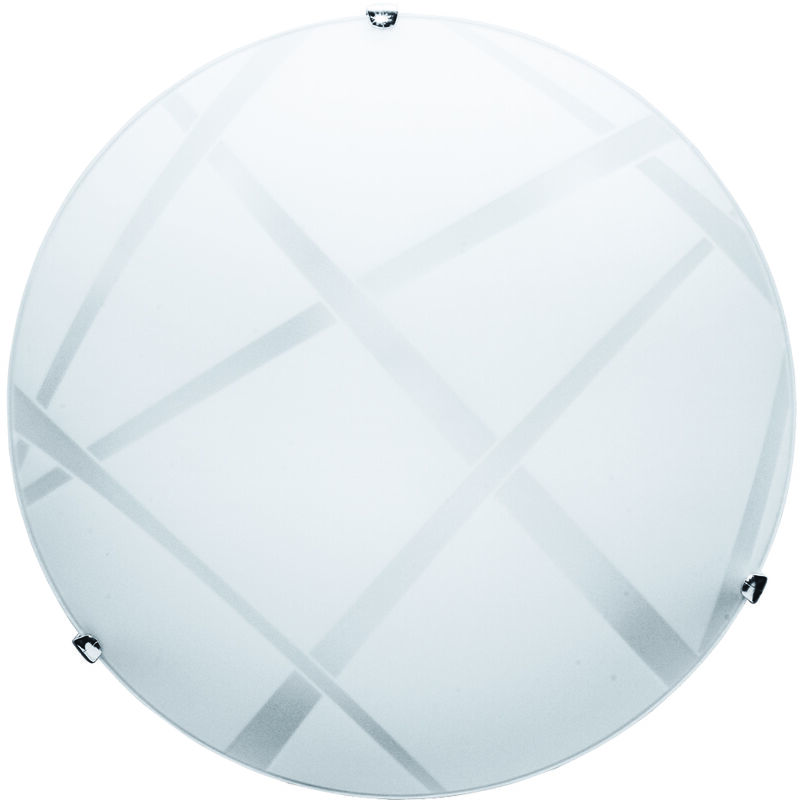 foto del prodotto webmarketpoint dario lampada plafoniera da soffitto e27 2 luci 40cm bianca