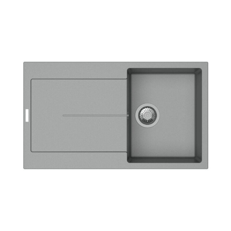 foto del prodotto webmarketpoint enigma d100 lavello vasca e gocciolatoio croma effez