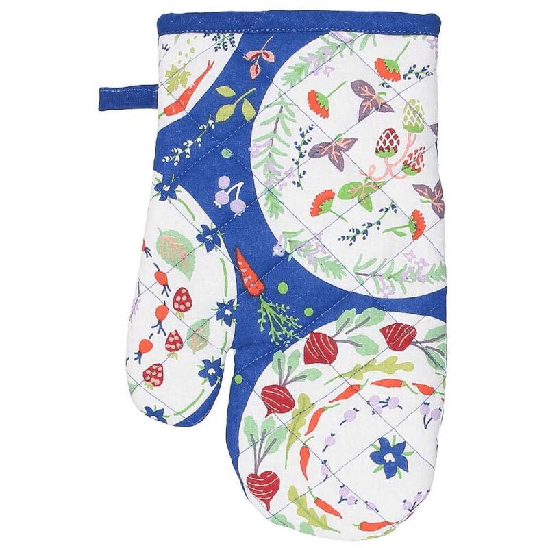 foto del prodotto webmarketpoint guantone da forno 17x27 cm in cotone blu