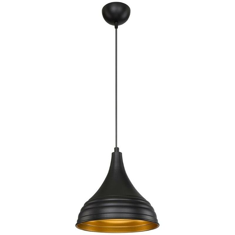 foto del prodotto webmarketpoint lampada a sospensione leda asz1338 in metallo nero effez
