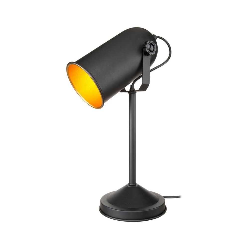 foto del prodotto webmarketpoint lampada da tavolo direzionabile tokyo mdl3636 metallo nero effez