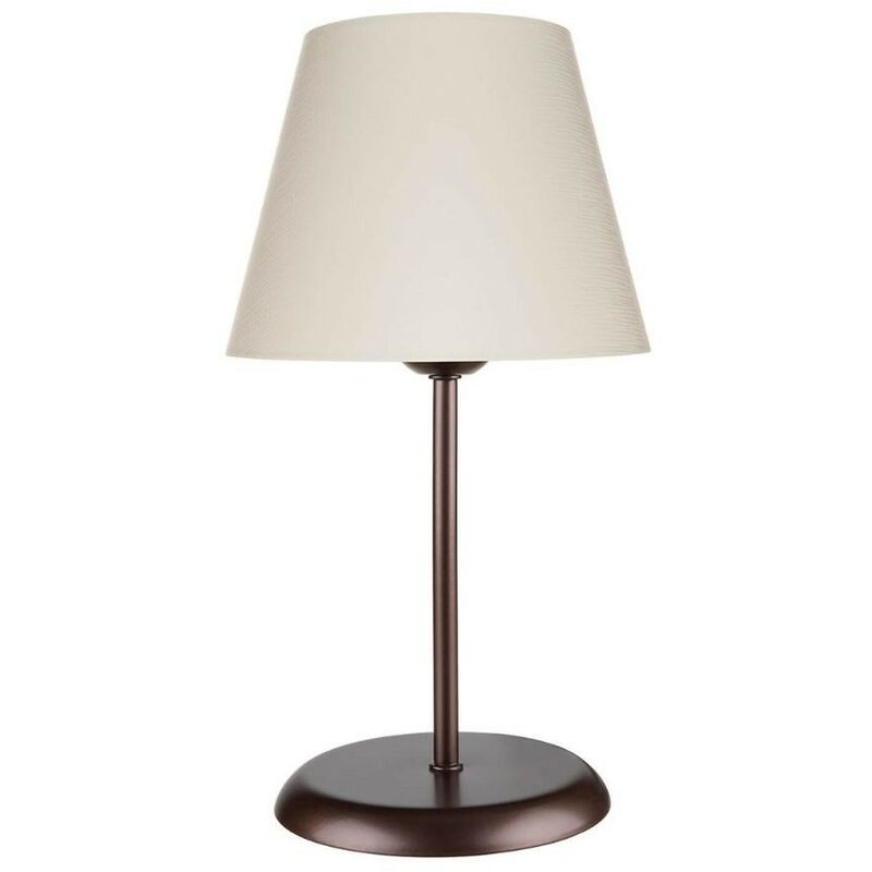 foto del prodotto webmarketpoint lampada da tavolo elva asz1050 in metallo e paralume tessuto effez