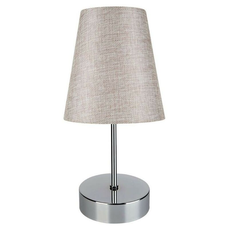 foto del prodotto webmarketpoint lampada da tavolo estelya az1068 cromo beige effez