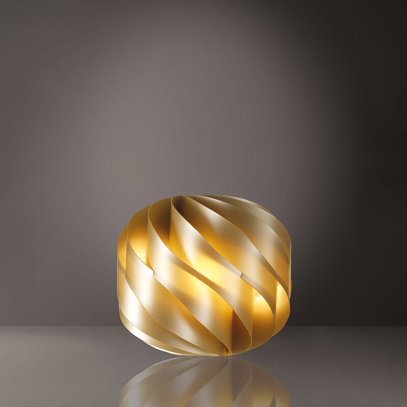 foto del prodotto webmarketpoint lampada da tavolo globe 1 luce in polilux oro d25 made in italy