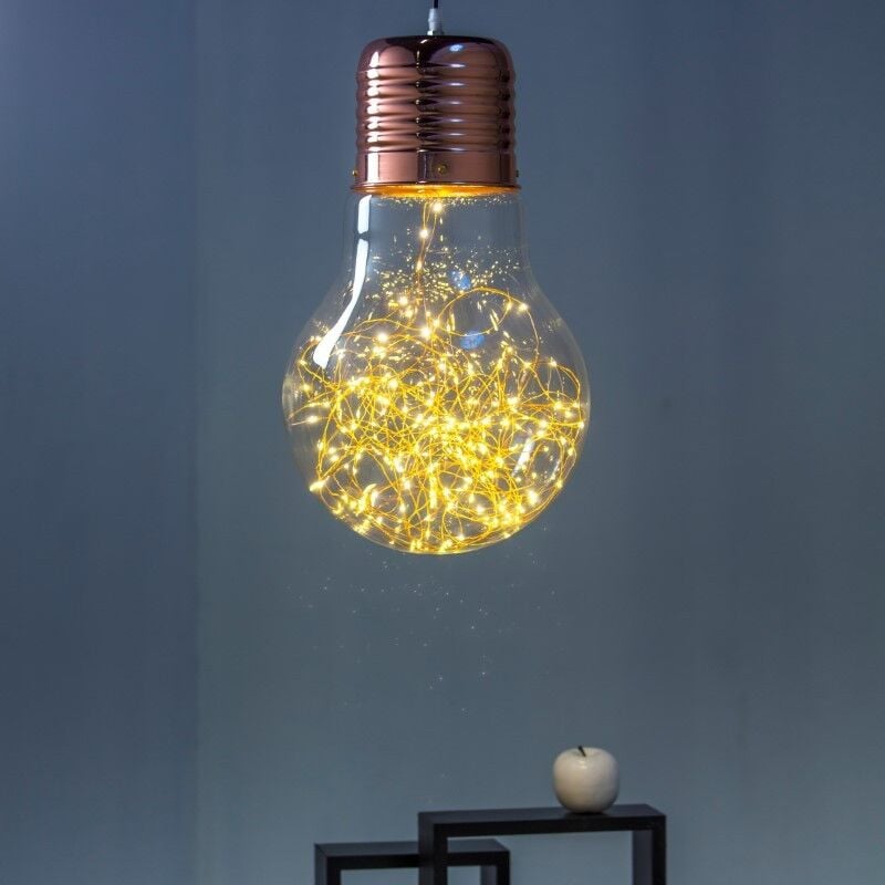 foto del prodotto webmarketpoint lampadina rame 180 micro led h45cm