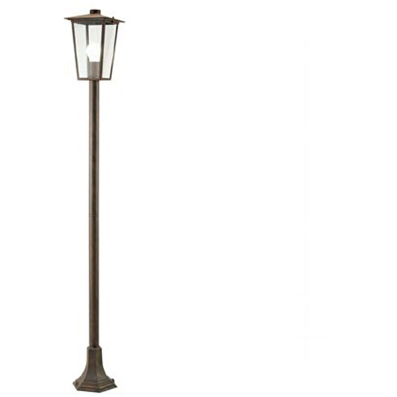 foto del prodotto webmarketpoint lampione contemporaneo ribot alluminio ruggine 1 luce e27