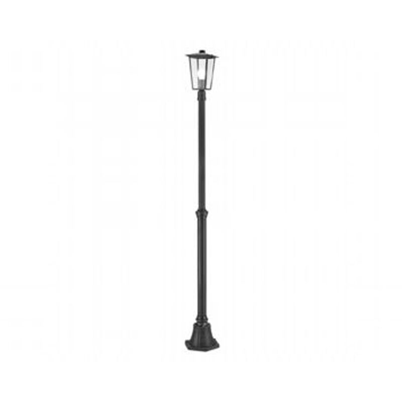 foto del prodotto webmarketpoint lampione telescopico contemporaneo ribot alluminio nero 1 luce e27