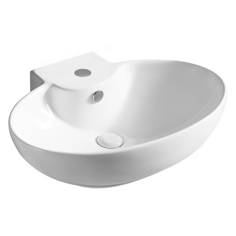 foto del prodotto webmarketpoint lavabo d appoggio serie la39 cm 60.5 x 45.5