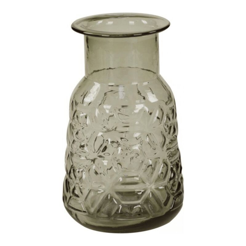 foto del prodotto webmarketpoint lorenzongift vaso decorativo in vetro grigio