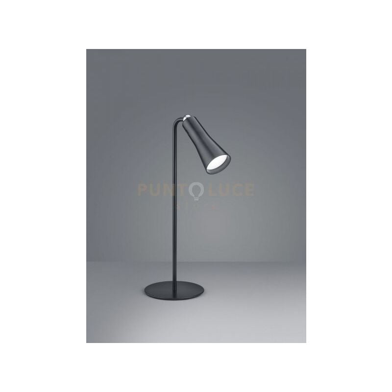 foto del prodotto webmarketpoint maxi lampada led 2w 200lm, 3000k da studio componibile nera ricaricabile usb con dimmerazione touch h.36cm