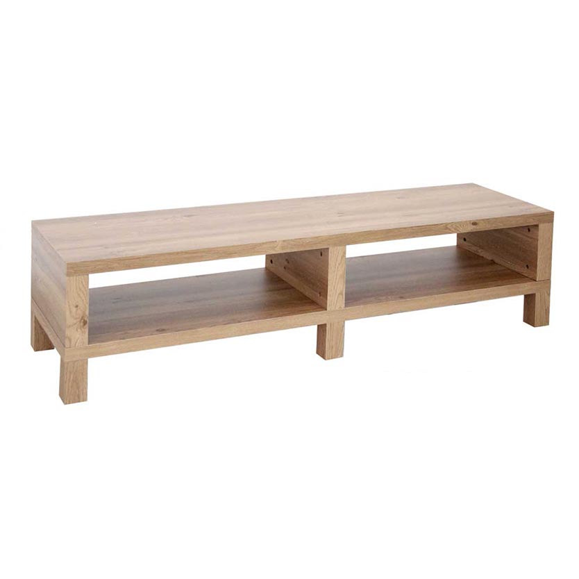 foto del prodotto webmarketpoint mobile porta tv in mdf naturale tavolino basso cm 160 x 45 x 40 h
