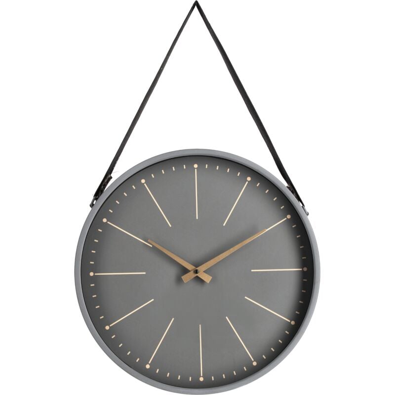 foto del prodotto webmarketpoint orologio da parete timely in acciaio a batteria 40x6x66 h cm salvia