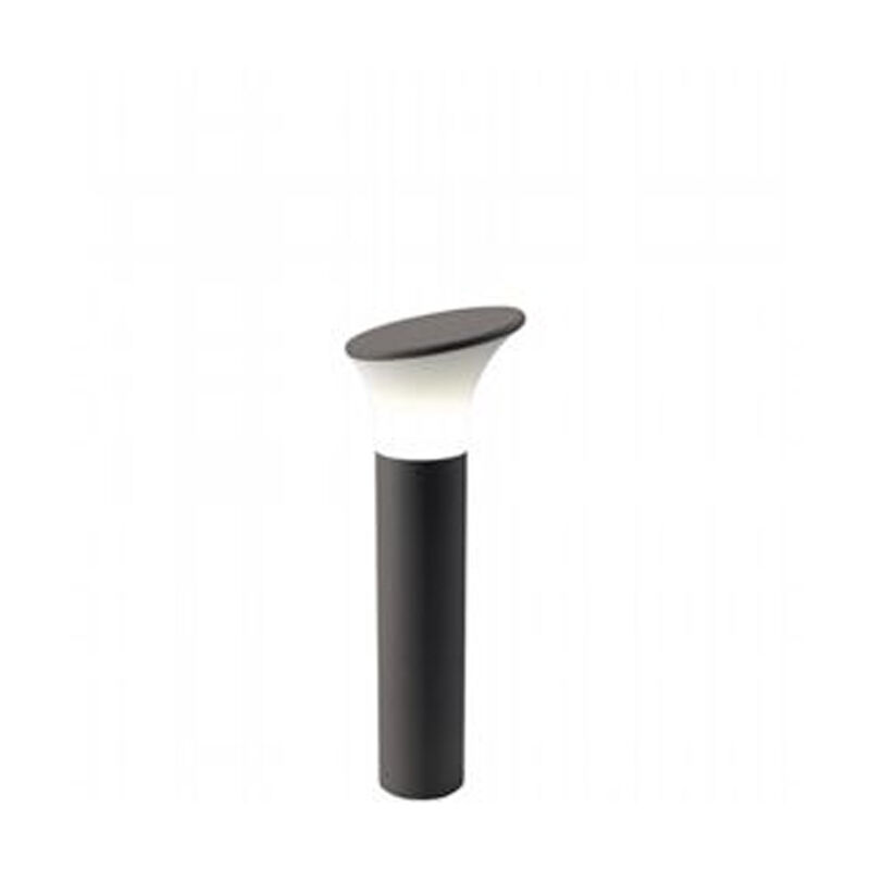 foto del prodotto webmarketpoint paletto basso moderno belen alluminio grafite 1 luce e27