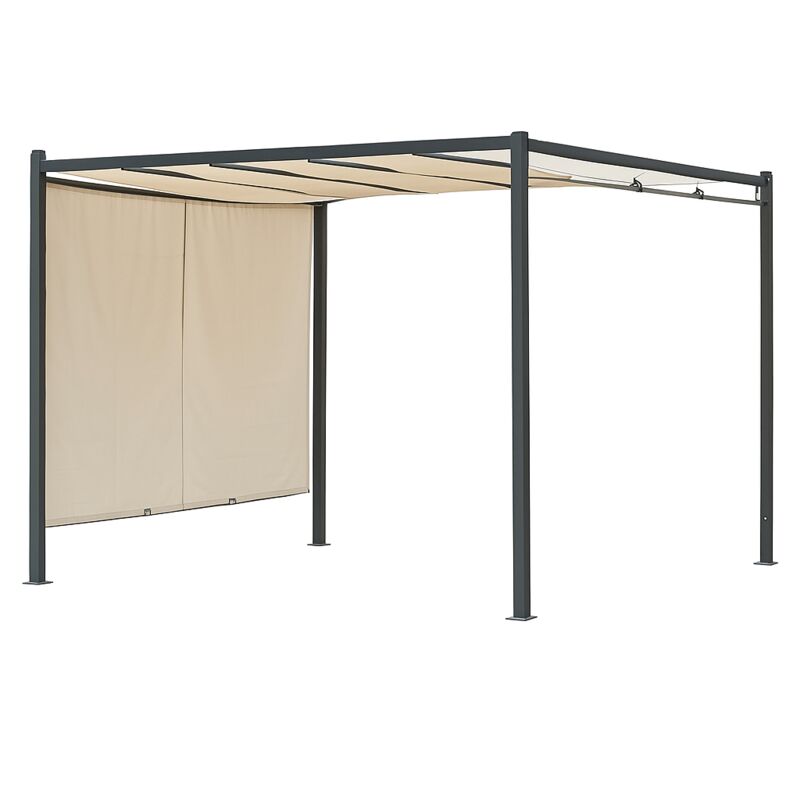 foto del prodotto webmarketpoint pergola acciaio itaca c telo scorr 300x300 cm