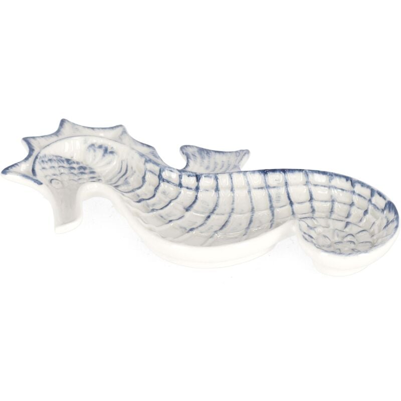 foto del prodotto webmarketpoint piatto decorativo favignana in porcellana 29 x 22.1 x h 3.2 cm pesce