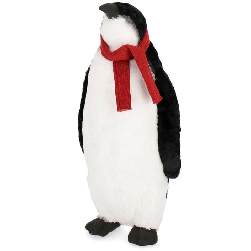 foto del prodotto webmarketpoint pinguino decorativo frankie in poliestere per decorazione natalizia 59 cm