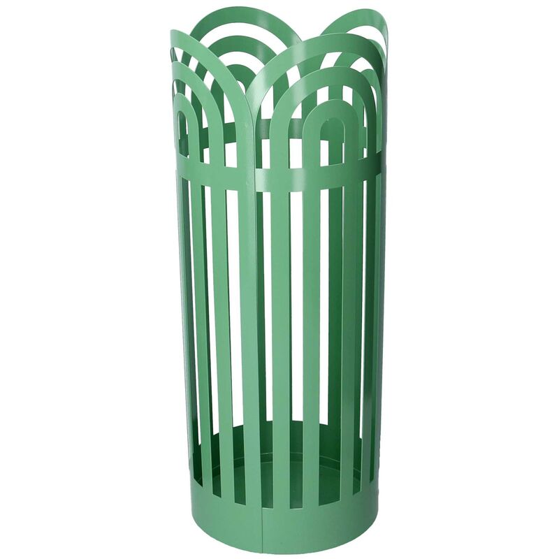 foto del prodotto webmarketpoint portaombrelli metallo archi verde tondocm 19h49