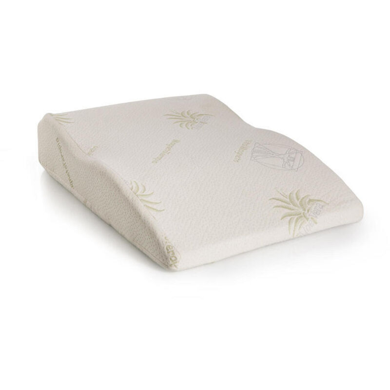 foto del prodotto webmarketpoint sollevatore per gambe cuscino in memory foam bianco