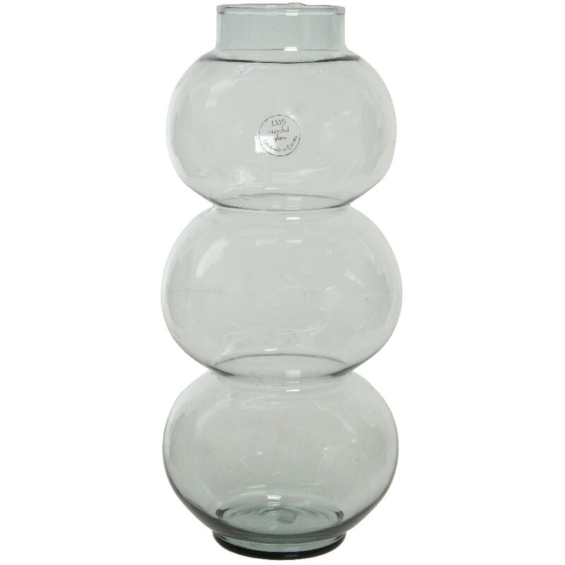 foto del prodotto webmarketpoint vaso in vetro chiaro riciclato 38h cm