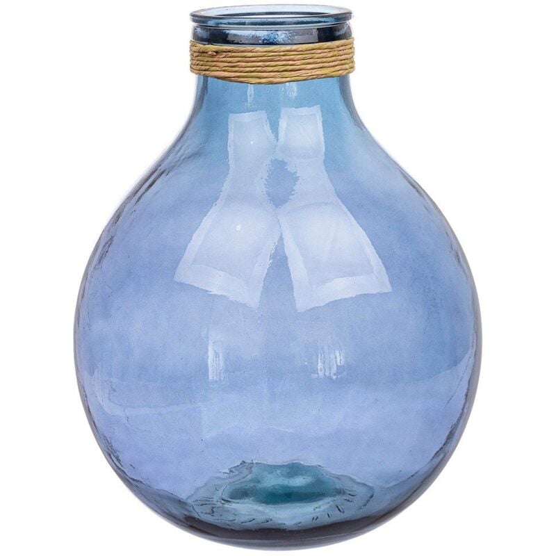 foto del prodotto webmarketpoint vaso in vetro h47,5 ali colore blu