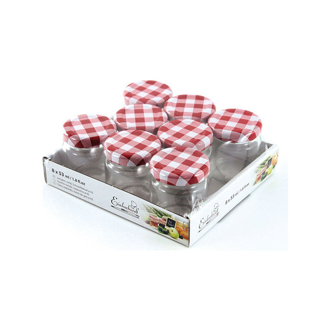 foto del prodotto weck set 8 vasetti decorati einkoch 53ml.