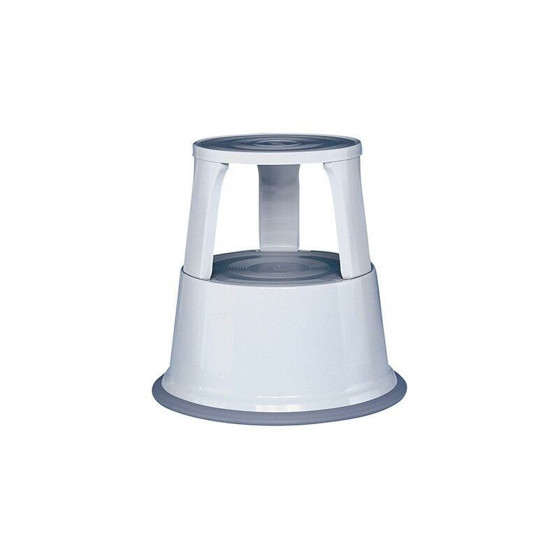 foto del prodotto wedo mobile sgabello in metallo grigio