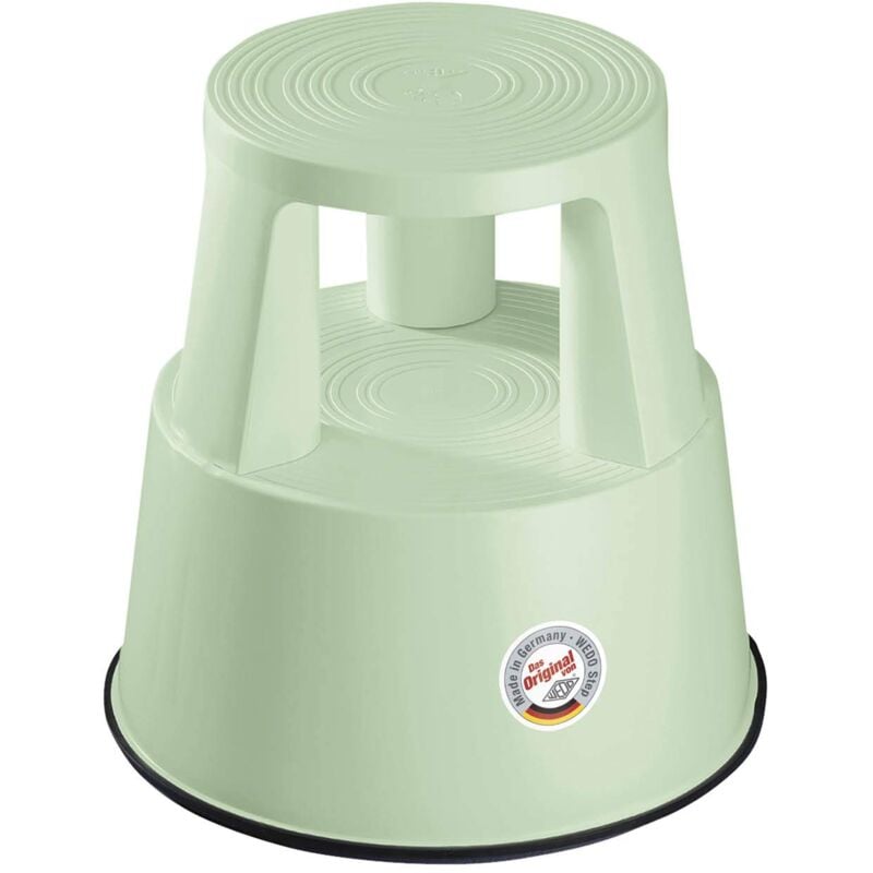 foto del prodotto wedo rollhocker step sgabello a rotelle, bianco verde, 44 cm