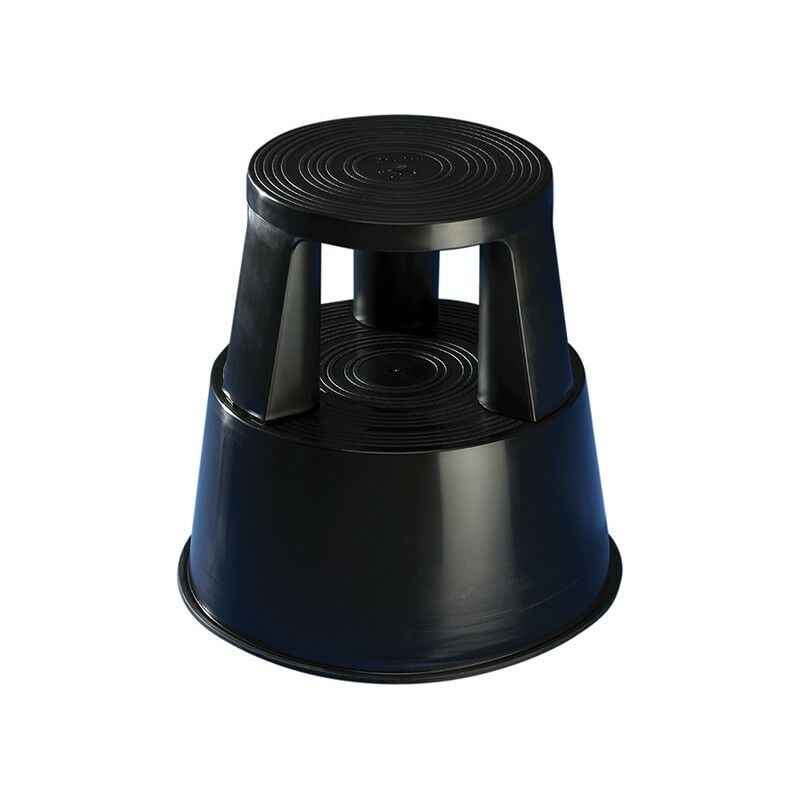 foto del prodotto wedo sgabello plastica nera pedana mobile