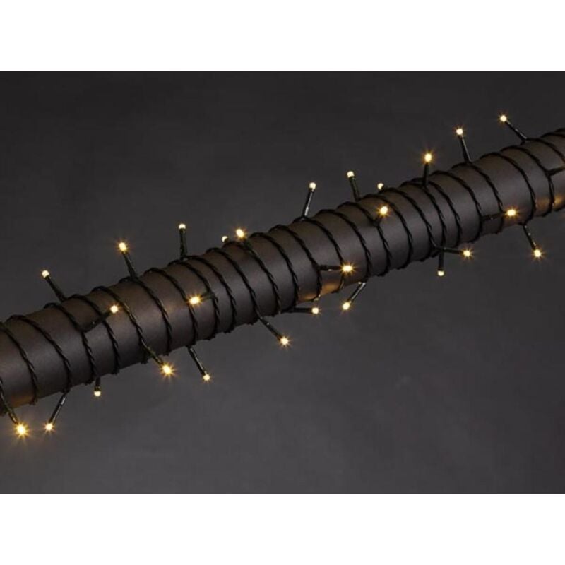 foto del prodotto wega led - 12 m - 80 lampade bianco caldo - filo verde - 24 v