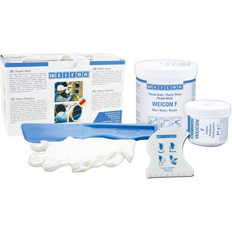 foto del prodotto weicon 10150005 36 f resina epossidica plastica acciaio 500g per alluminio e metalli leggeri