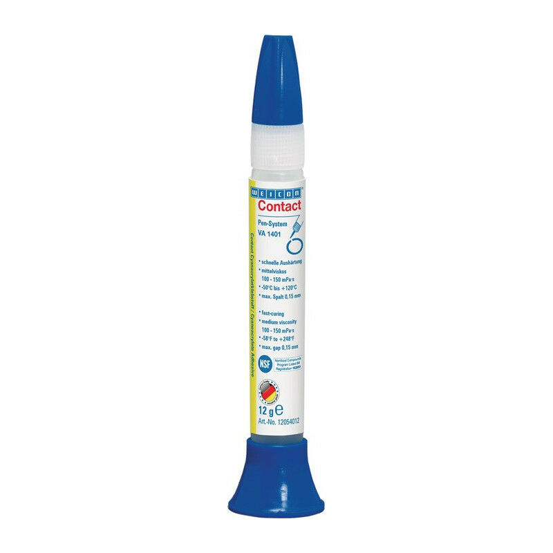 foto del prodotto weicon la colla cianoacrilata va 1401 12 g di liquido incolore e sistema di penna trasparente entro 30 