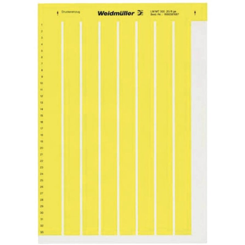 foto del prodotto weidmuller - weidm ller 1686380001-1 lm mt300 20x8 si etichetta per cavi lasermark 8 x 20.3 mm colore campo di marcatura argento nu