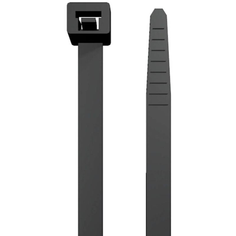 foto del prodotto weidmuller weidm ller 2659340000 cb uvr 200 4.8 bk fascetta per cavi 200 mm 4.8 mm nero stabilizzato ai raggi uv 100 pz.
