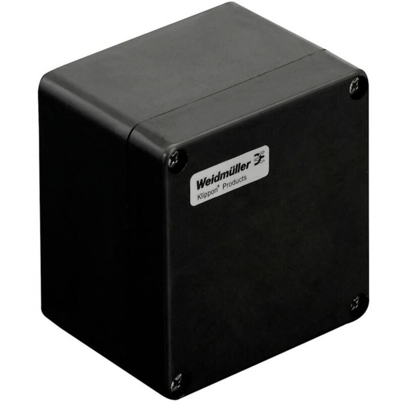 foto del prodotto weidmuller weidm ller klippon pok 121209 ex contenitore 122 x 120 x 90 poliestere rinforzato con fibra di vetro nero 1 pz.