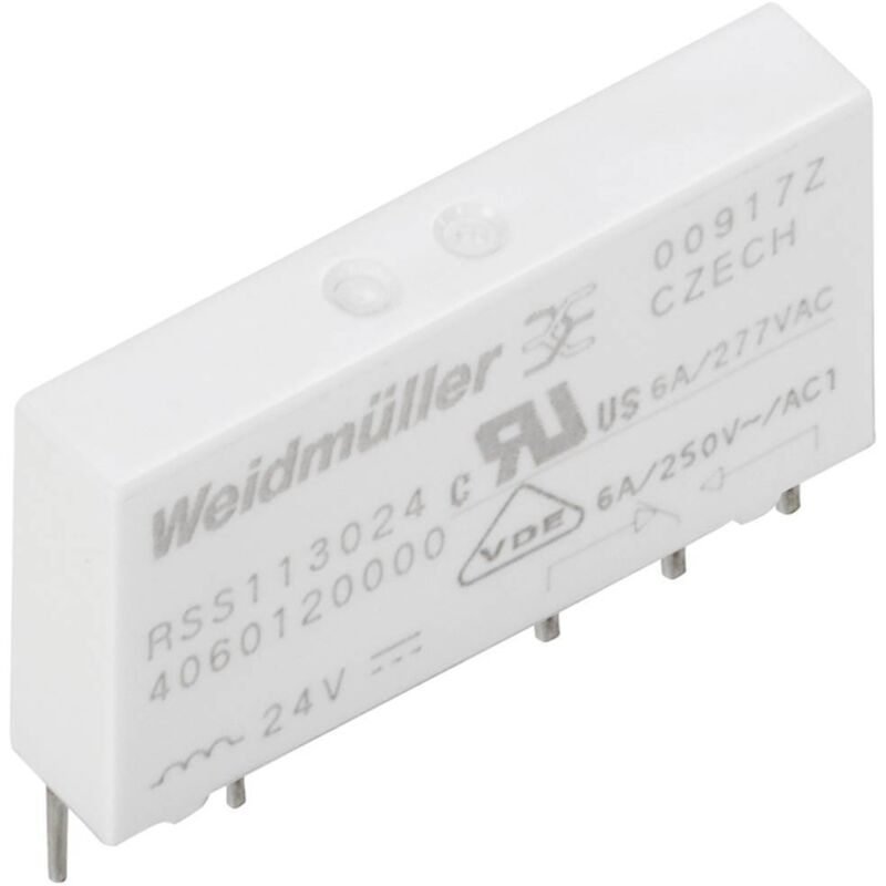 foto del prodotto weidmuller - weidm ller rss113024f relè ad innesto 24 v/dc 6 a 1 scambio 18 pz.
